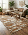 Sienna Collection Area Rug -  Veneto Rectangle Caramel and Ivory  lifestyle 51