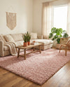 Alpine Plush Collection Area Rug -  Cortina (Dusty Rose) Rectangle Dusty Rose  lifestyle 10