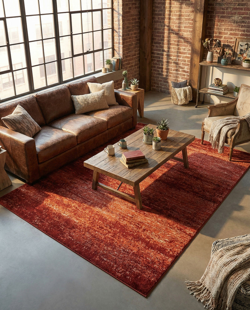 Studio Haven Collection Area Rug -  Gallery (Terracotta) Rectangle Terracotta  lifestyle 30