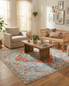 Arcadia Rugs Collection Area Rug -  Xanadu Square Salmon  lifestyle 63