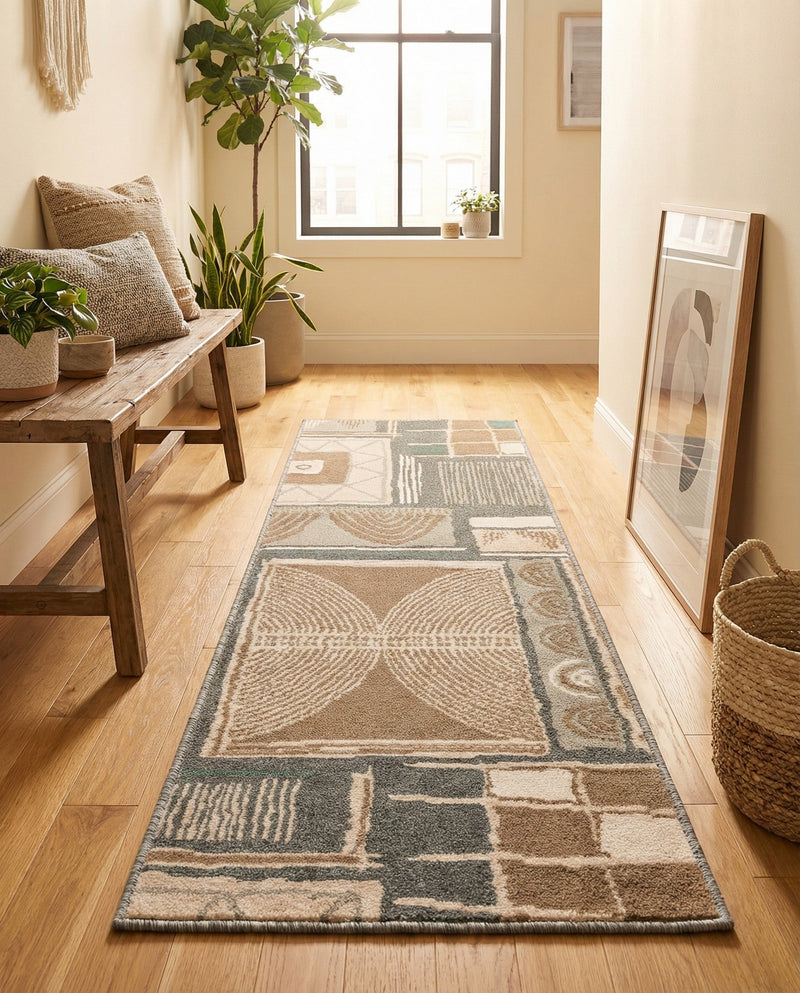 Savannah Sojourn Collection Area Rug -  Tsavo Runner Multi  lifestyle 57