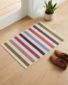 Seaside Stripes Collection Area Rug - Azul Rectangle White  lifestyle 7