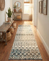 Mediterranean Lattice Collection Area Rug -  Casablanca (Ivory Gray Blue) Runner Ivory Gray Blue  lifestyle 79