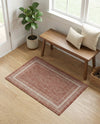 Terrace Fringe Collection Area Rug - Veranda (Rust Red) Rectangle Rust Red  lifestyle 39