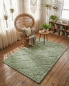 Trellis Haven Collection Area Rug -  Havencrest Rectangle Green  lifestyle 24