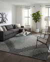 Urban Terrace Collection Area Rug -  Chelsea (Charcoal Gray) Square Charcoal Gray  lifestyle 36