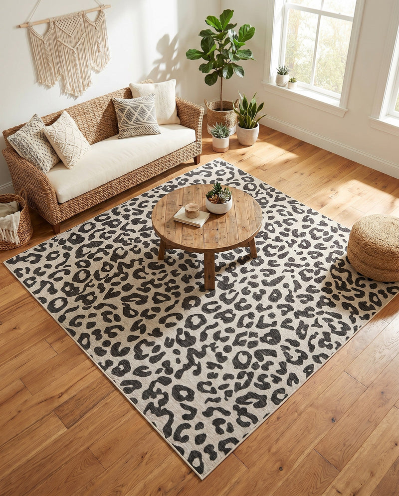 Savannah Escape Collection Area Rug -  Amazon (Light Gray) Square Light Gray  lifestyle 86