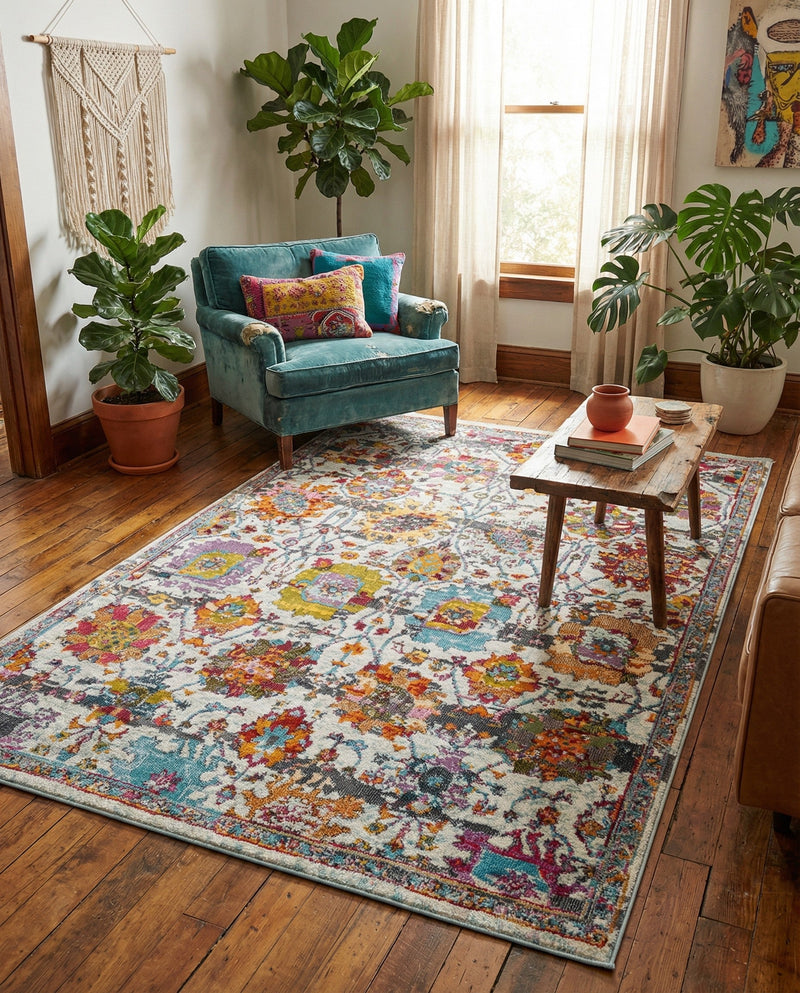 Arcadia Rugs Collection Area Rug -  Elysium Rectangle Multi  lifestyle 18