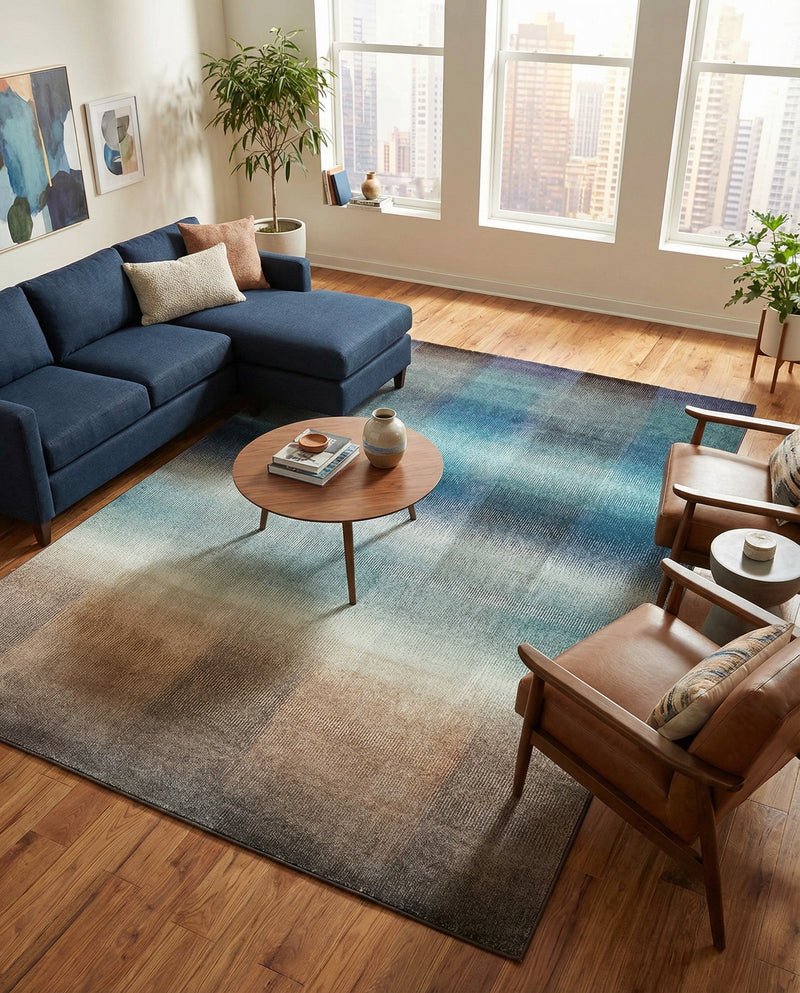 Marrakesh Elegance Collection Area Rug -  Agadir Rectangle Blue  lifestyle 18