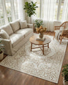 Sanctuary Retreat Collection Area Rug -  Enclave Rectangle Snow White  lifestyle 24