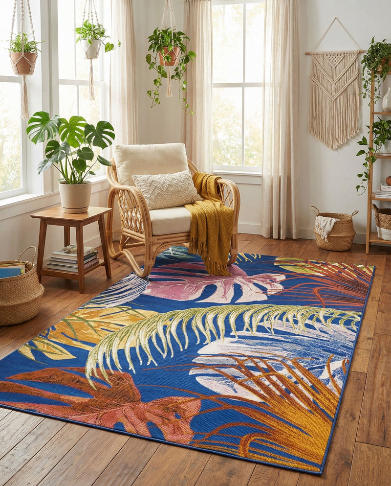 Meadow Breeze Collection Area Rug -  Clover Rectangle Multi  lifestyle 50