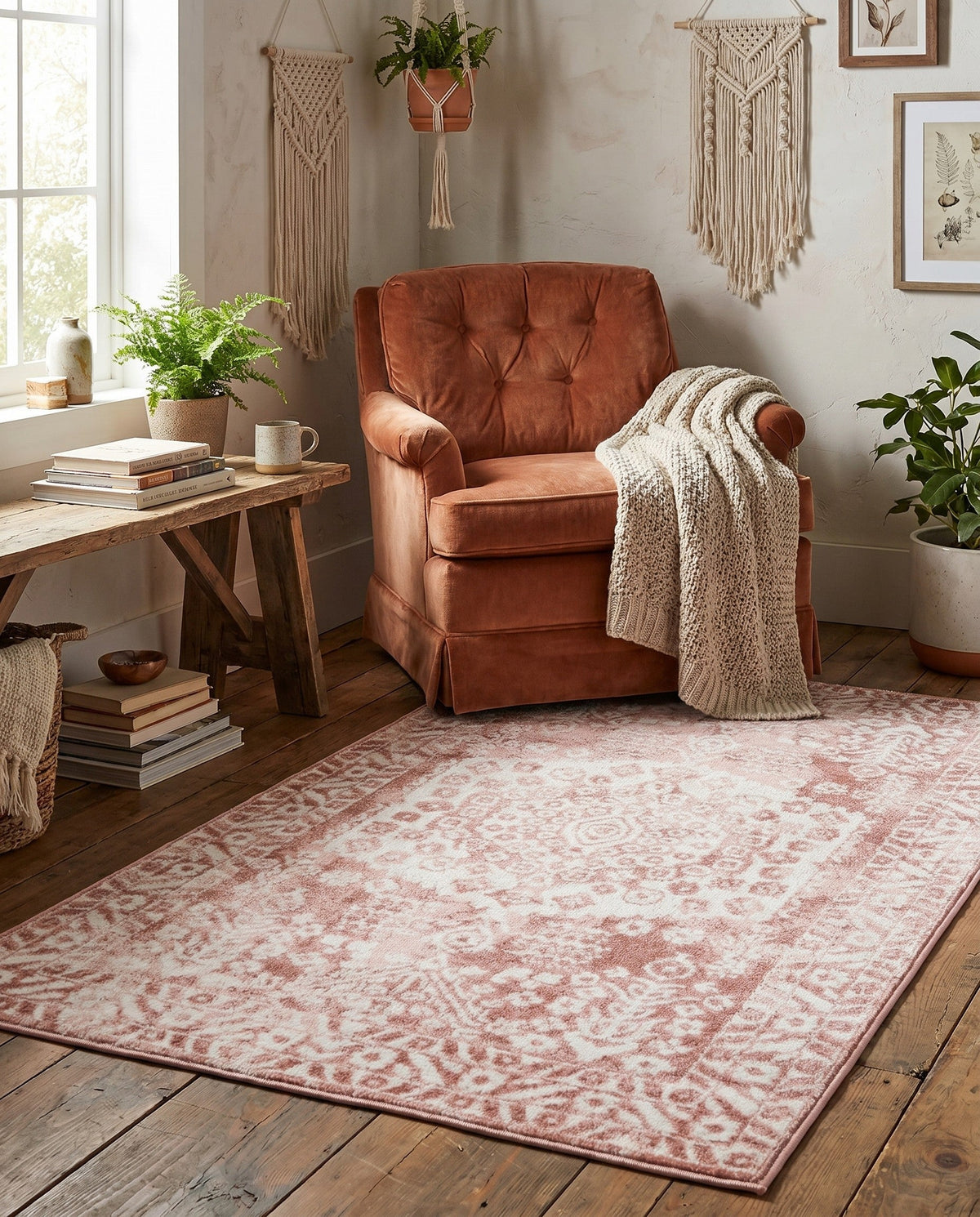Cambridge Classics Collection Area Rug -  Pembroke (Pink) Rectangle Pink  lifestyle 26