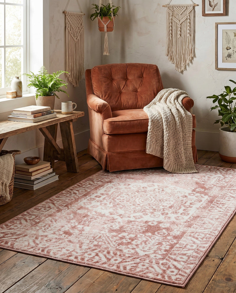 Cambridge Classics Collection Area Rug -  Pembroke (Pink) Rectangle Pink  lifestyle 26