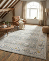 Savannah Series Collection Area Rug -  Beaufort Rectangle Cloud Gray  lifestyle 66