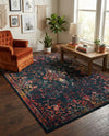 Brighton Terrace Collection Area Rug -  Saltdean Rectangle Navy Blue  lifestyle 41