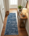 Sahara Essence Collection Area Rug - Oasis (Blue) Runner Blue  lifestyle 63