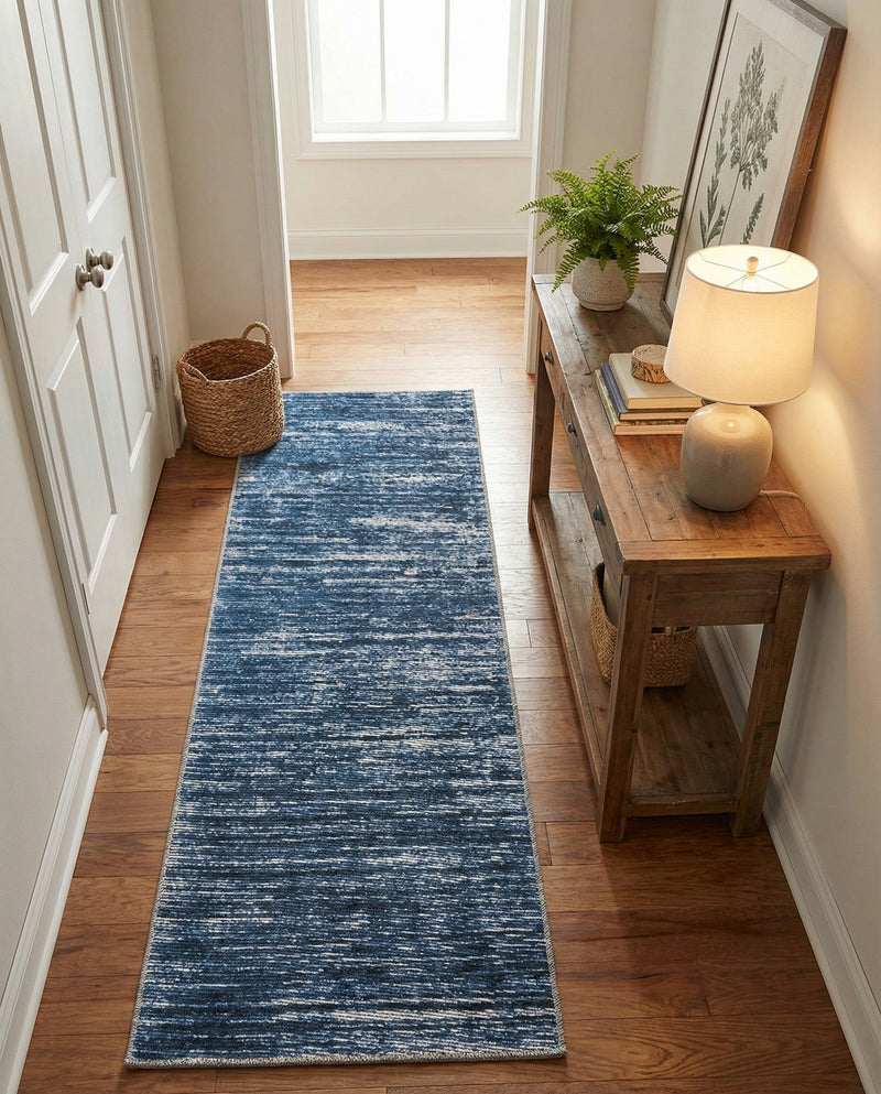 Sahara Essence Collection Area Rug - Oasis (Blue) Runner Blue  lifestyle 63