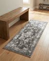 Riviera Elegance Collection Area Rug -  Menton (Gray) Runner Gray  lifestyle 77