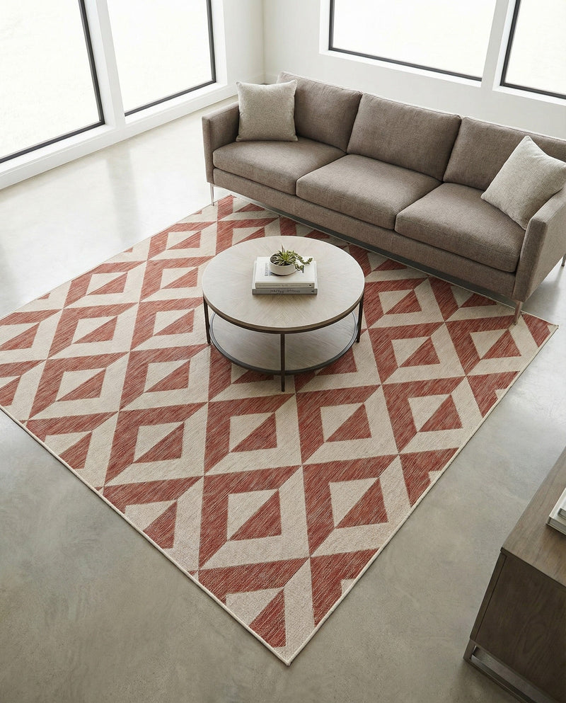 Urban Oasis Rugs Collection Area Rug -  Highrise (Rust Red) Square Rust Red  lifestyle 32