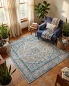 Seville Stripes Collection Area Rug - Cadiz (Light Gray) Square Light Gray  lifestyle 63