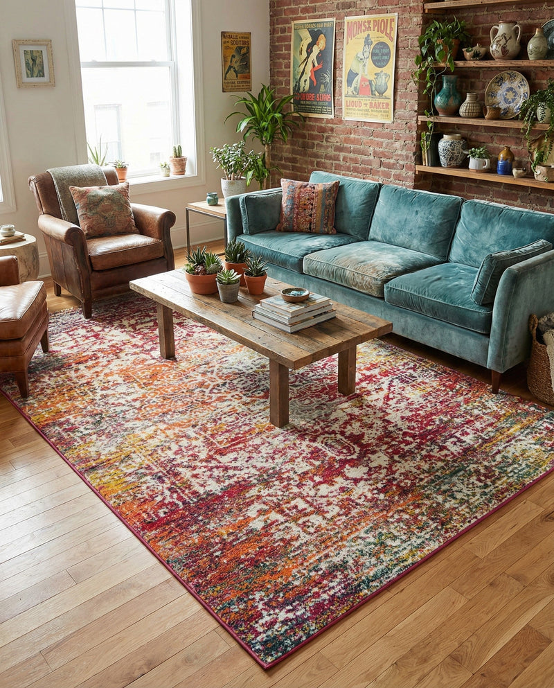 Georgetown Rugs Collection Area Rug - Dupont (Multi) Rectangle Multi  lifestyle 17