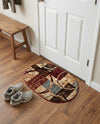 Bistro Lounge Collection Area Rug -  Ristretto Oval Multi  lifestyle 58