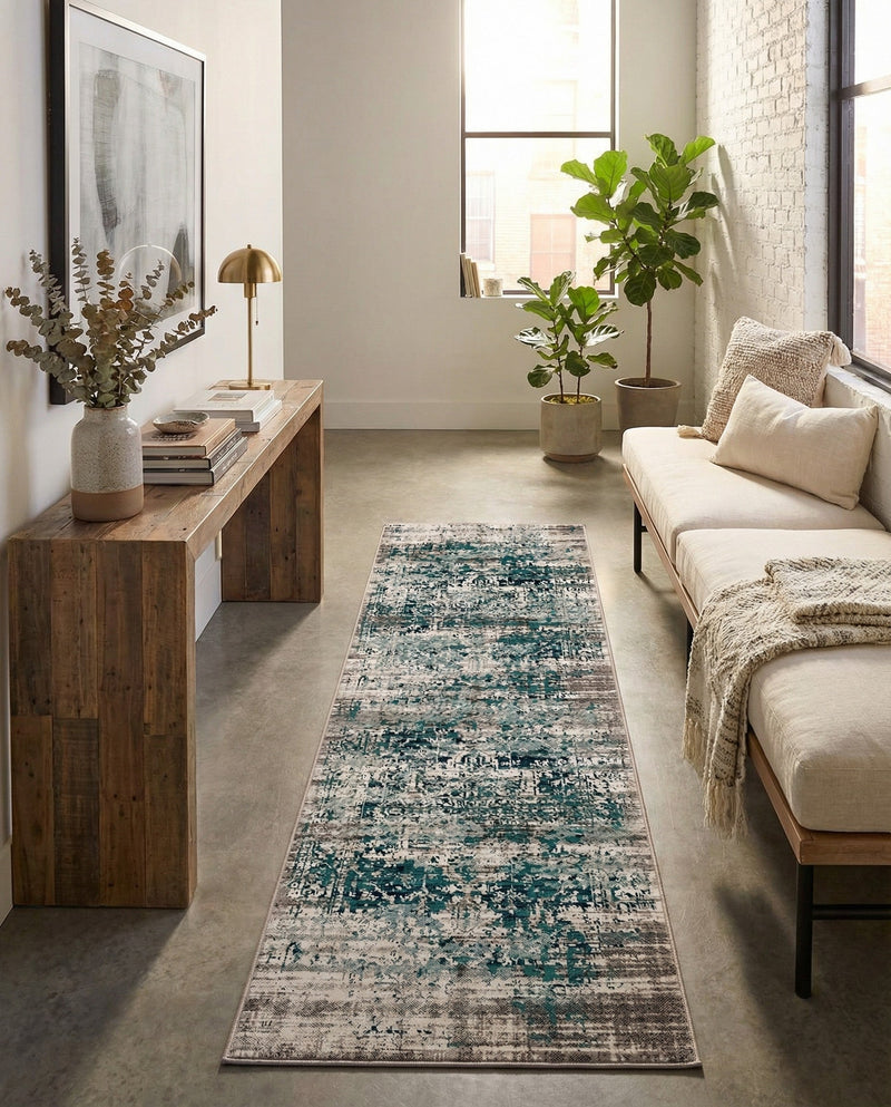 Copenhagen Comfort Collection Area Rug -  Odense Runner Blue  lifestyle 51