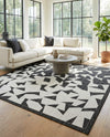 Urban Terrace Collection Area Rug -  Mercer Square Black and White  lifestyle 20