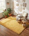 Alpine Plush Collection Area Rug -  Cortina (Sun Yellow) Rectangle Sun Yellow  lifestyle 22