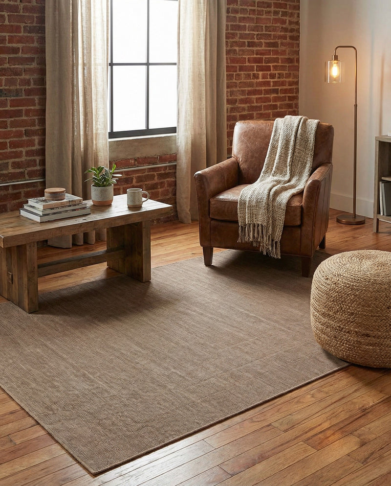 Soho Elegance Collection Area Rug - Chelsea (Light Brown) Rectangle Light Brown  lifestyle 8