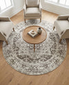 Georgetown Rugs Collection Area Rug - Dupont (White) Round White  lifestyle 46