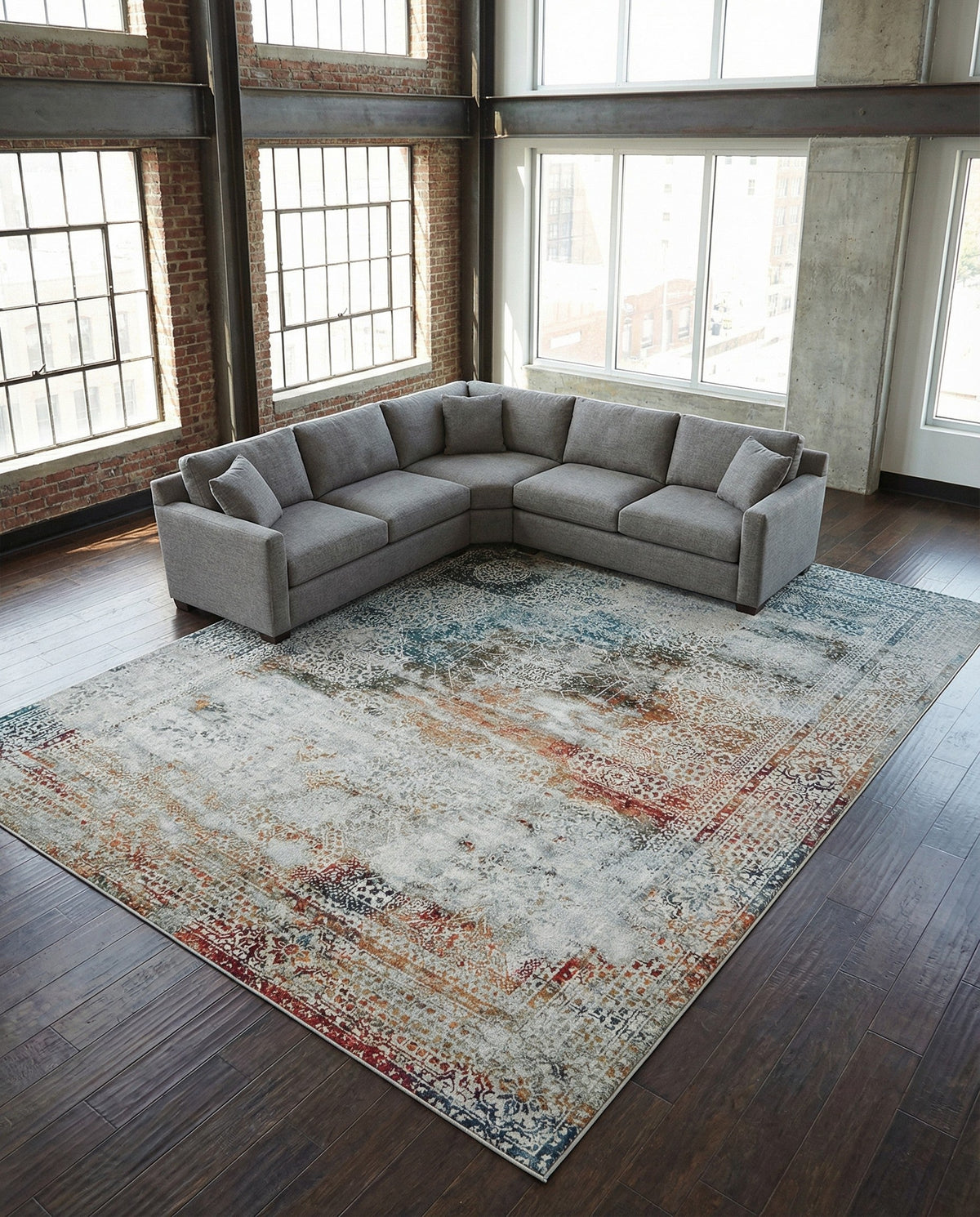 Caribbean Breeze Collection Area Rug -  Yucatan Rectangle Multi  lifestyle 25