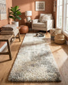Cozy Haven Shag Collection Area Rug -  Tranquility (Khaki) Runner Khaki  lifestyle 70