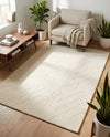 Nordic Loom Geometric Collection Area Rug - Oslo Rectangle Pearl Ivory  lifestyle 28