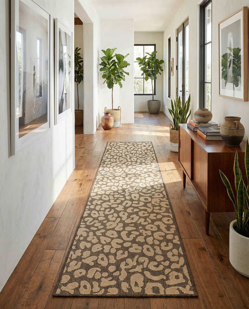 Sahara Sands Collection Area Rug -  Buto Runner Brown  lifestyle 75