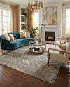 Hollywood Luxe Collection Area Rug - Sunset (Gray Gold) Rectangle Gray Gold  lifestyle 4