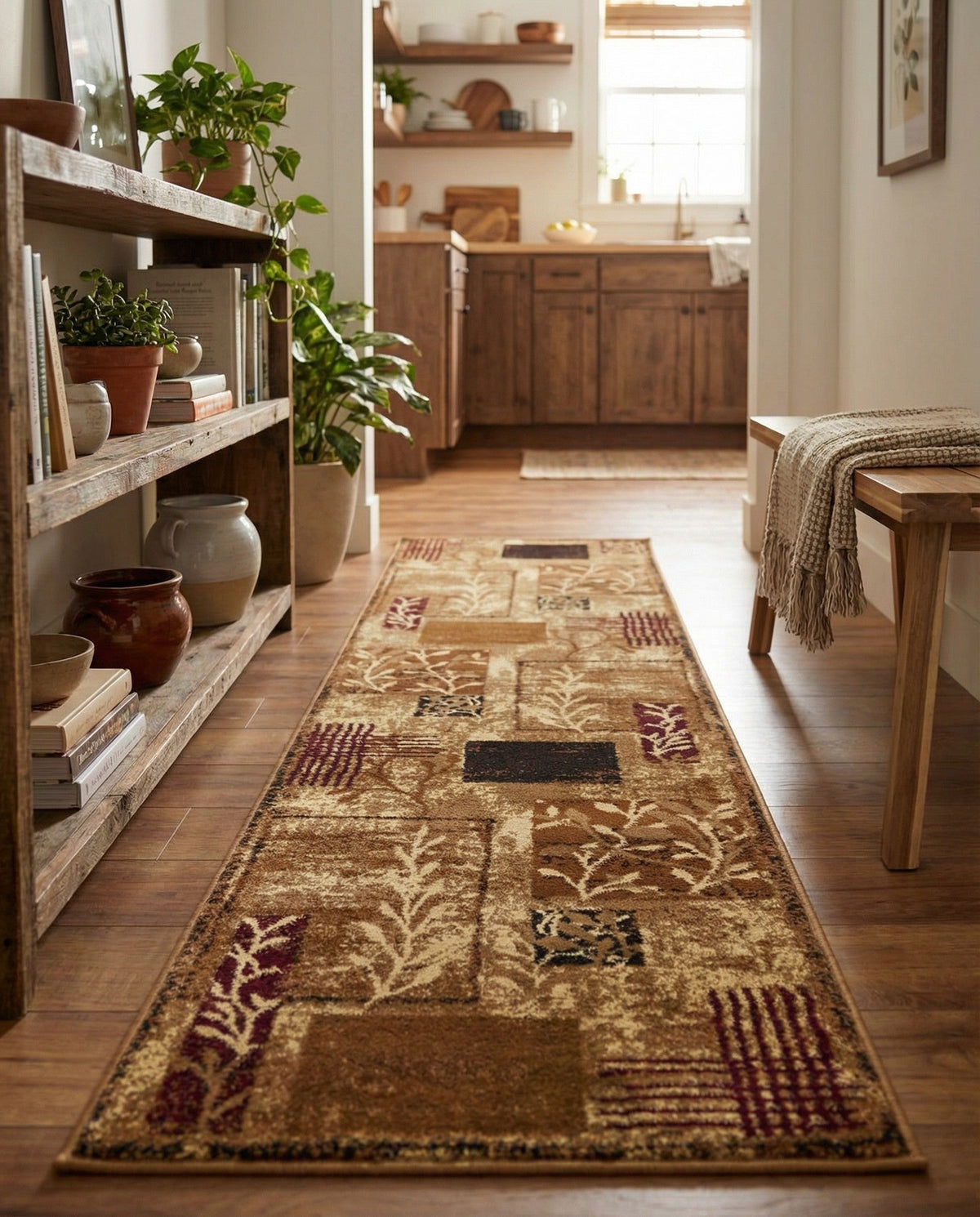 Bistro Lounge Collection Area Rug -  Affogato Runner Beige  lifestyle 77
