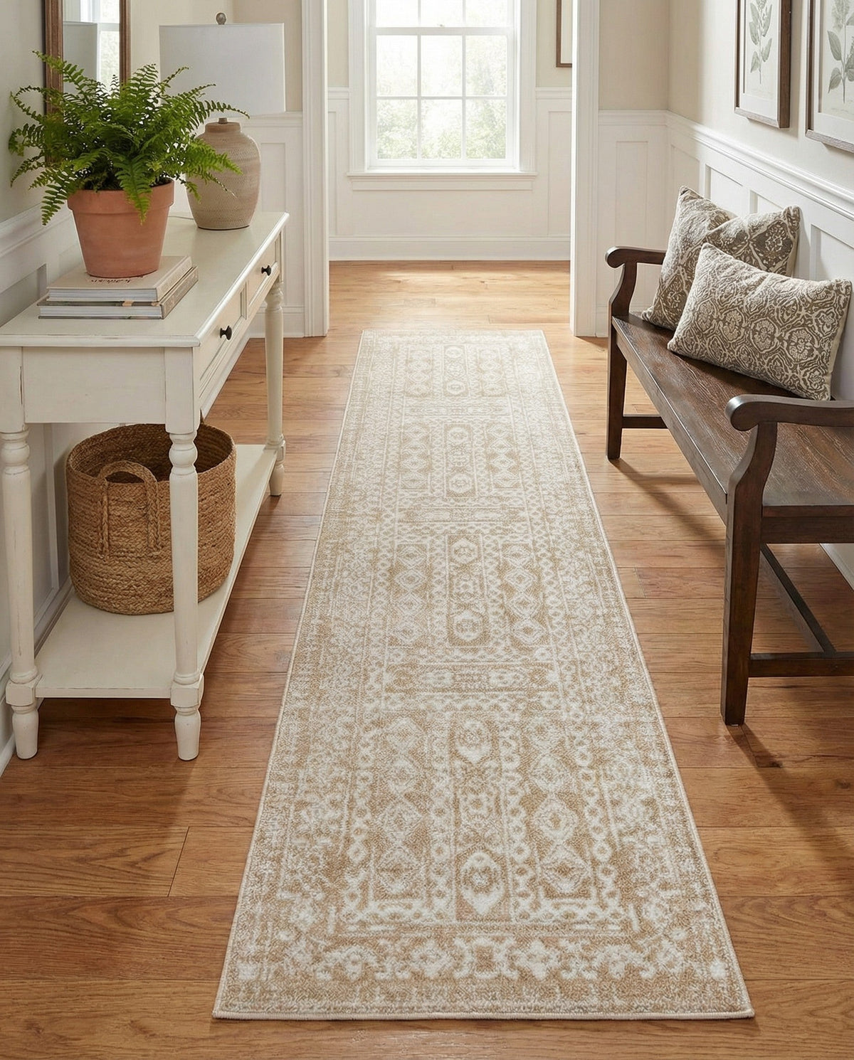 Cambridge Classics Collection Area Rug - Trinity (Beige) Runner Beige  lifestyle 72