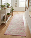 Dover Terrace Collection Area Rug -  Lagoon (Pink) Runner Pink  lifestyle 51