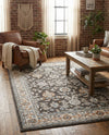 Savannah Elegance Collection Area Rug - Augusta (Fume Gray) Rectangle Fume Gray  lifestyle 29