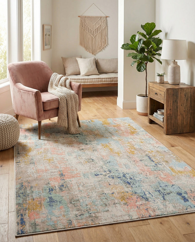 Lagoon Oasis Collection Area Rug -  Seagrass Rectangle Multi  lifestyle 16