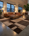 Autumn Meadow Collection Area Rug -  Sycamoreside (Light Brown) Rectangle Light Brown  lifestyle 4