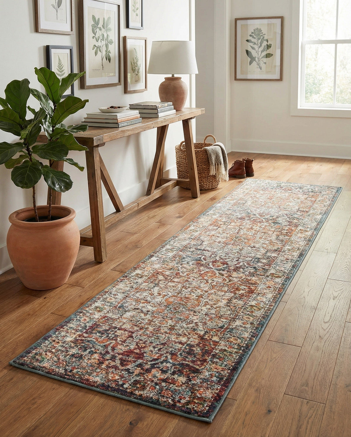 Savannah Soiree Collection Area Rug -  Everglade (Multi) Runner Multi  lifestyle 103