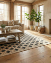 Benares Handwoven Jute Collection Area Rug -  Bodhi Rectangle Beige and Black  lifestyle 17