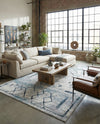 Aegean Elegance Washables Collection Area Rug - Santorini Rectangle Ivory Gray  lifestyle 62