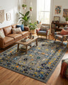 Chateau Elegance Collection Area Rug -  Luxembourg Rectangle Gray  lifestyle 11