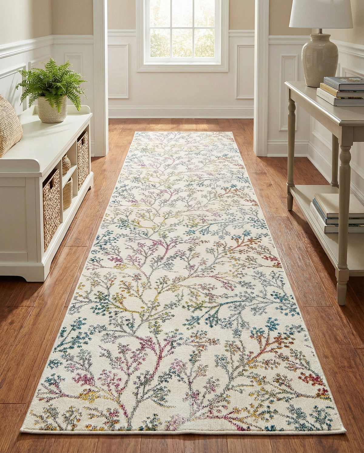 Meadow Breeze Collection Area Rug -  Sunbeam Runner Ivory  lifestyle 66