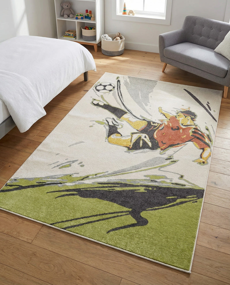 Wonder Tykes Collection Area Rug -  Mirage Rectangle Gray  lifestyle 11