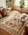 Tabriz Tapestries Collection Area Rug - Azerbaijan (Ivory) Rectangle Ivory  lifestyle 6
