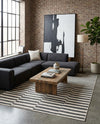 Soho Elegance Collection Area Rug -  Hudson (Dark Gray) Rectangle Dark Gray  lifestyle 6